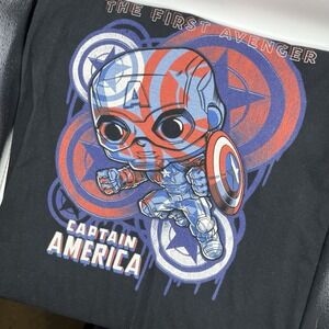 Marvel Pop Tees Captain America The First Avenger‎ T-Shirt Size M